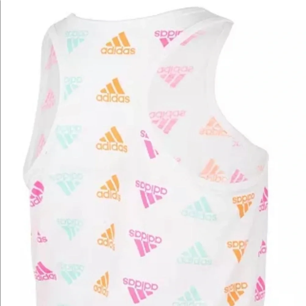 Adidas Little Girls Sleeveless Print
Tie Front Tank Top - Picture 4 of 4